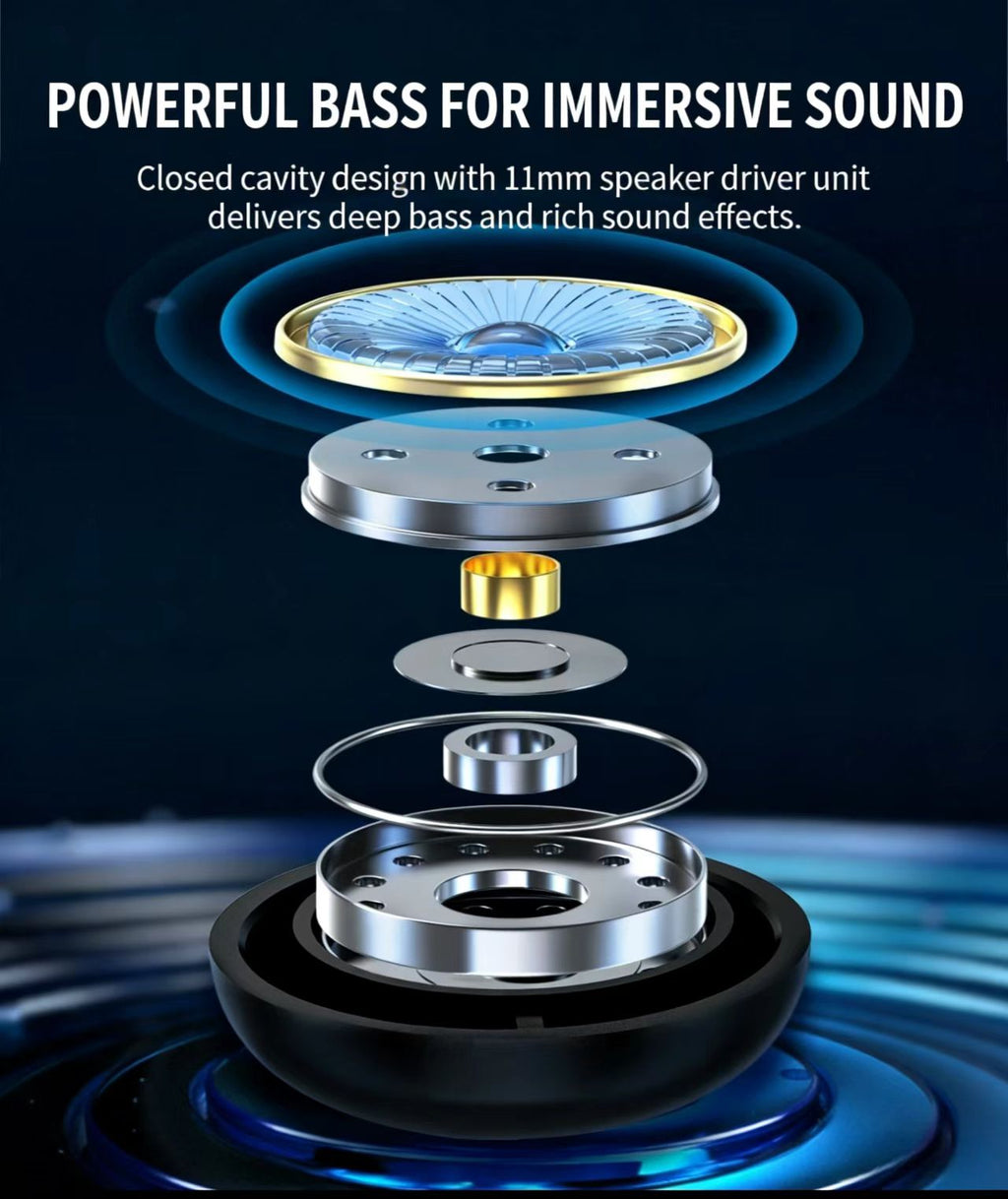 IPX7 방수 TWS 스포츠 블루투스 이어폰, 고음질 스테레오, 이어훅 디자인