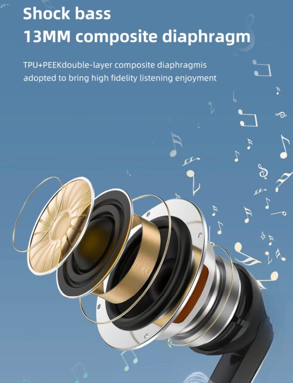 듀얼 마이크 ENC, 저지연, 초장시간 배터리 수명을 갖춘 디지털 디스플레이 TWS 블루투스 이어폰으로 음악 감상을 즐겨보세요.