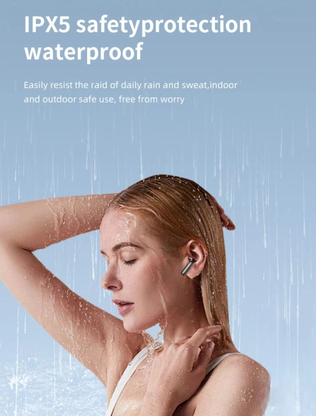 듀얼 마이크 ENC, 저지연, 초장시간 배터리 수명을 갖춘 디지털 디스플레이 TWS 블루투스 이어폰으로 음악 감상을 즐겨보세요.