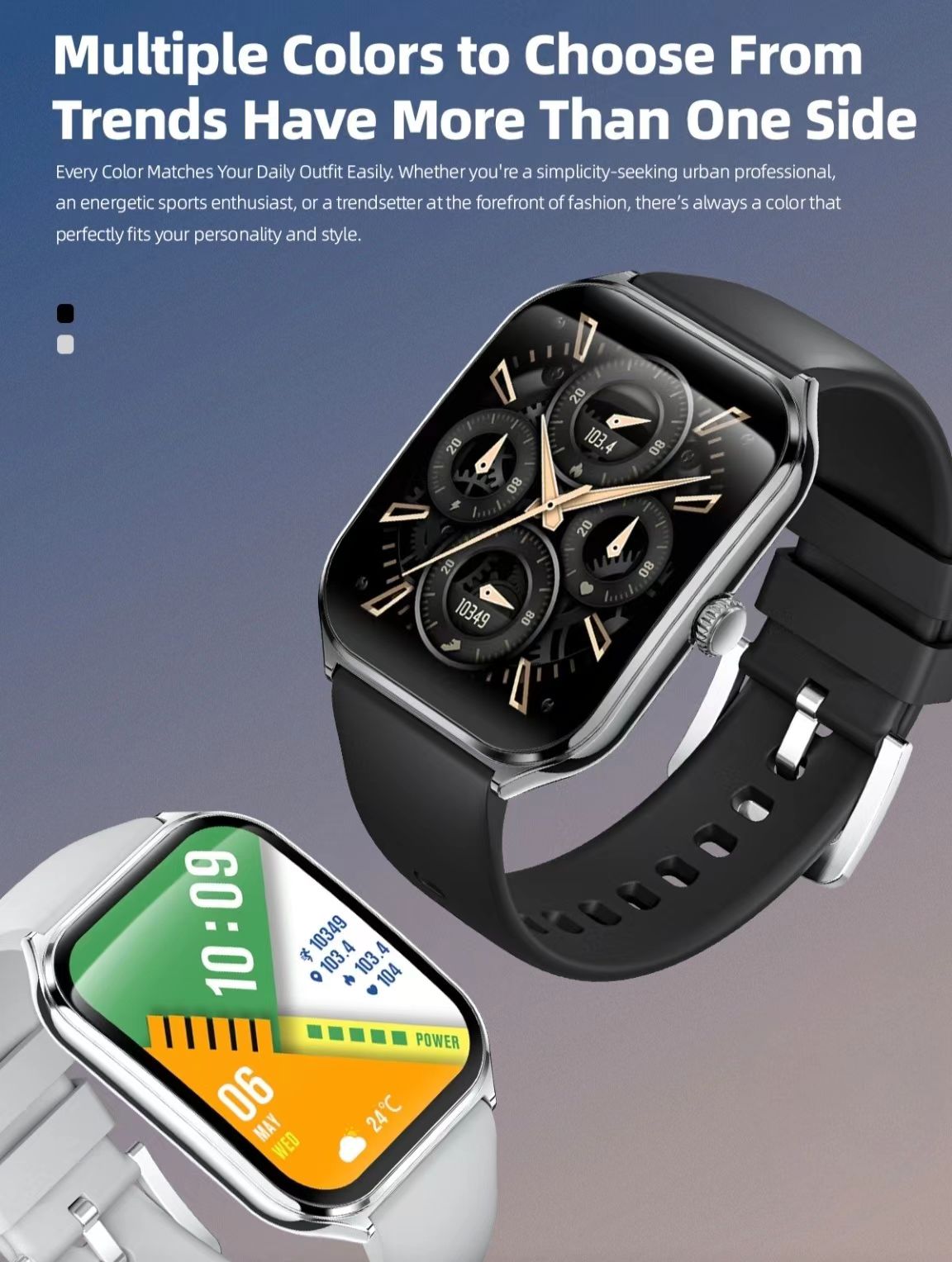 MT61 스마트워치: 1.96인치 AMOLED 곡면 스크린, 블루투스 통화, 슬림한 디자인으로 스포츠 및 건강 모니터링에 적합합니다.