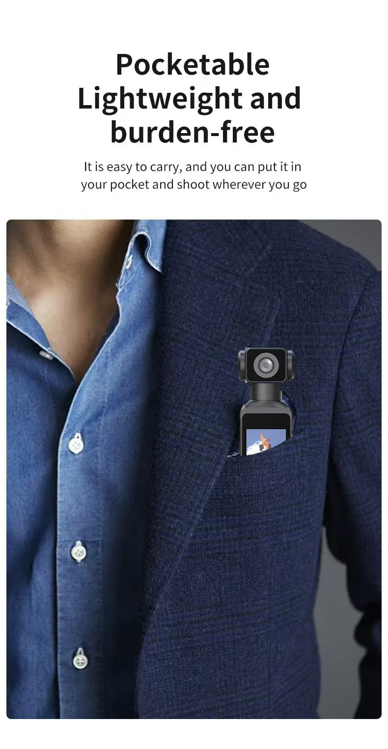 4K 울트라 HD 손떨림 방지 포켓 카메라, 야외 방수 자전거 DV 카메라, 270° 회전 스크린으로 브이로그 및 액션 촬영에 적합.