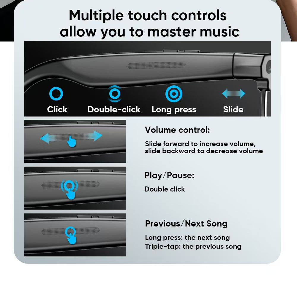 AI 스마트 안경 G1, 8MP HD 사진/비디오 촬영, 실시간 번역 및 스마트 블루투스 기능을 갖춘 새로운 반무테 비즈니스 스타일.