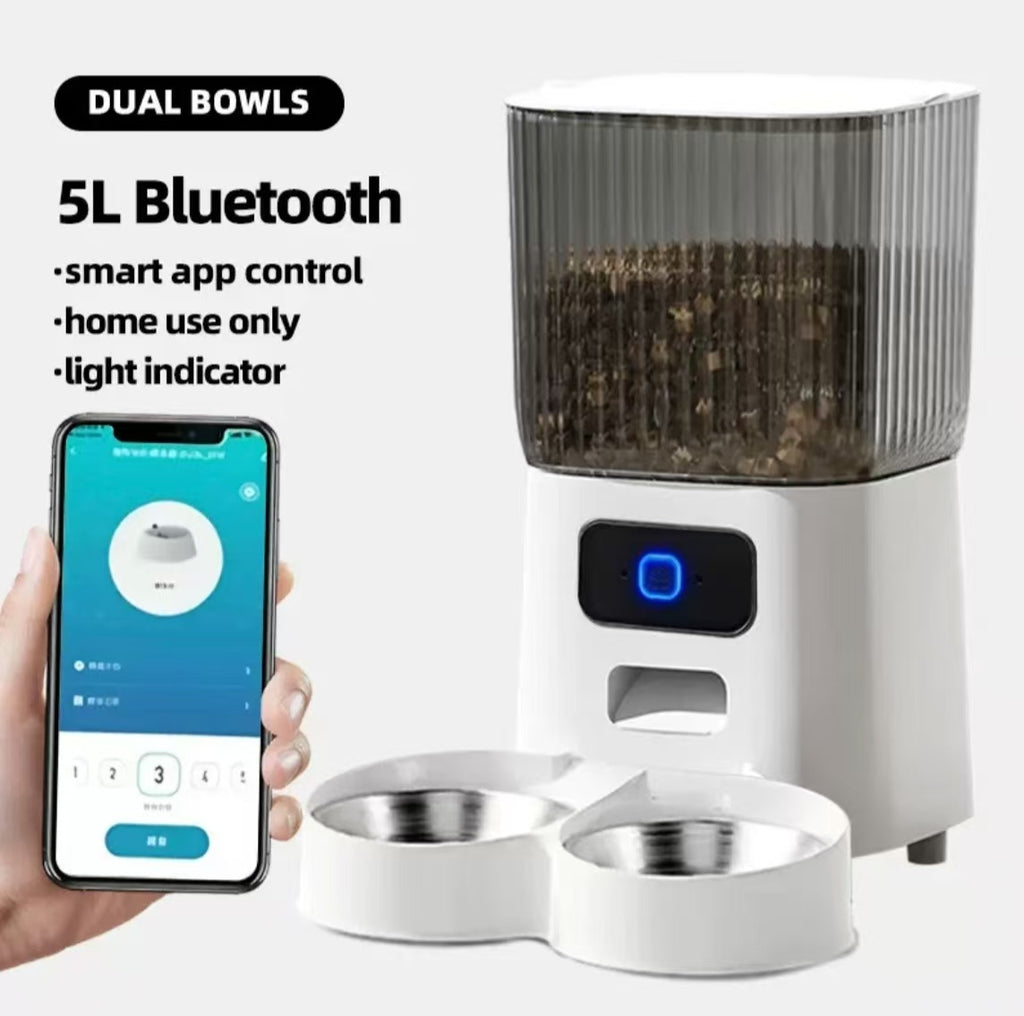 카메라가 내장된 스마트 자동 고양이 사료 급식기