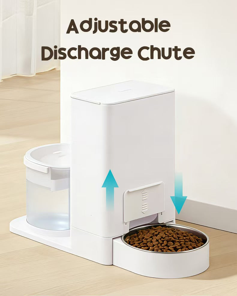 고양이와 강아지를 위한 2-in-1 무선 자동 사료 공급기 겸 급수기 (온도 유지 기능 포함)