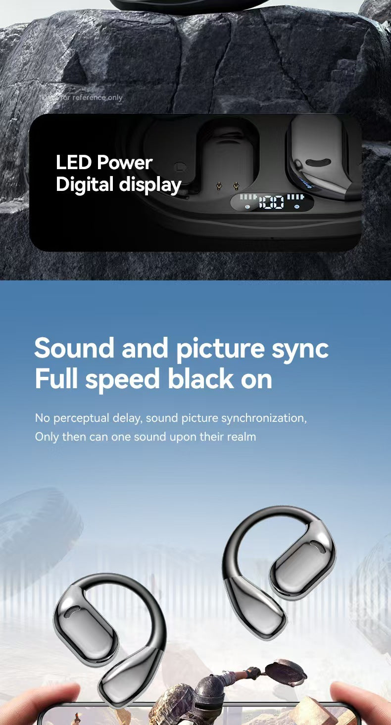 AI 스마트 양방향 실시간 번역 기능을 갖춘 M75 오픈이어 OWS 블루투스 헤드폰