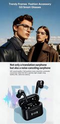 🕶️ i-Rimless Business Smart Glasses &AI Smart Translation Bluetooth Earbuds