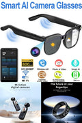 Future-Ready AI Gear: 4K Ultra HD Anti-Shake Pocket Camera, 800W AI Smart Translation Glasses & R11 Smart Ring